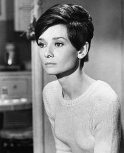 A great haircut will dress up a plain top. This long short cut is perfect for Audrey's bone structure: I mean, look at that jaw! The4 cheekbones! People will notice your hair first, so consult a hairstylist recomended to you by someone with a great cut (ask people you see anywhere, I've done it!) and get your very best hair!