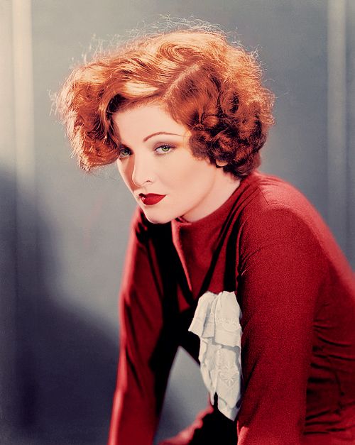 red hair Myrna Loy