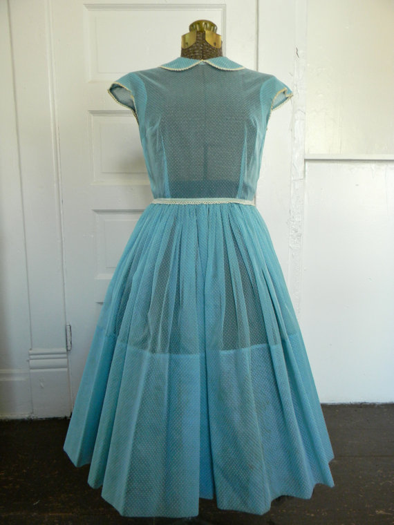 alice in wonderland vintage dress