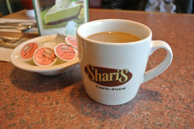 First things first: Breakfast! We hit a sort of pie diner that's like Dennys but isn't, called Sharis.