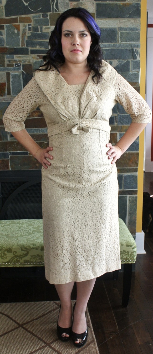 Also an oldie, this dress looks about a million times better in person than it does in pictures.  Still, here's a picture of it ;)