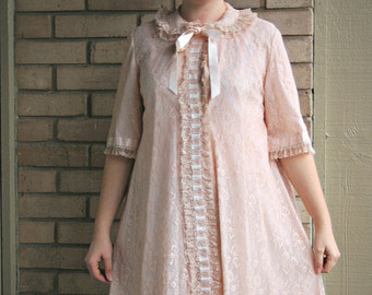 Housecoat becomes a lovely dress topper.