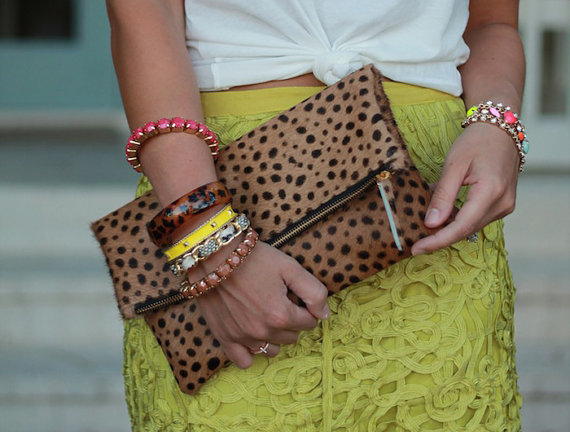 leopard clutch