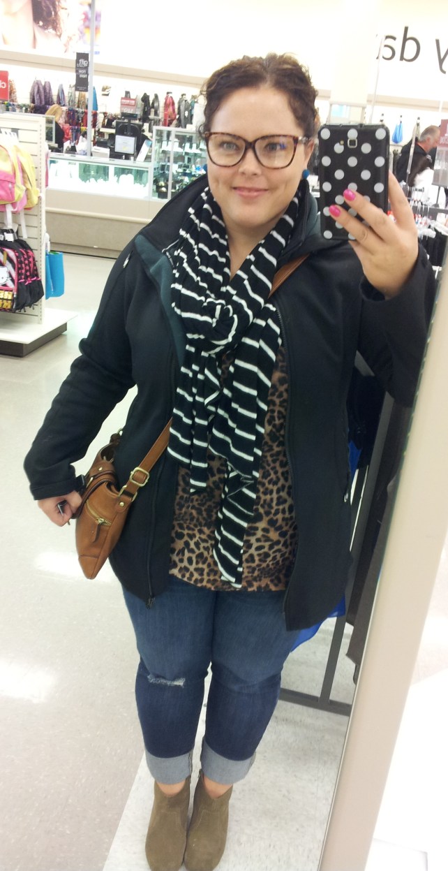 Me at Winners, purchasing the aforementioned socks.