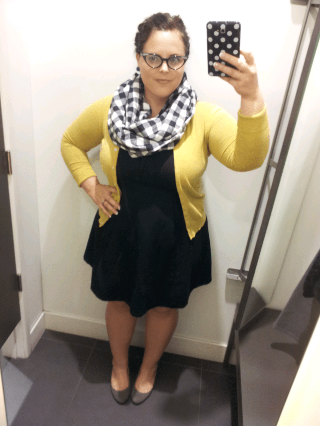 Plaid and polk a dots?  I kinda like it....