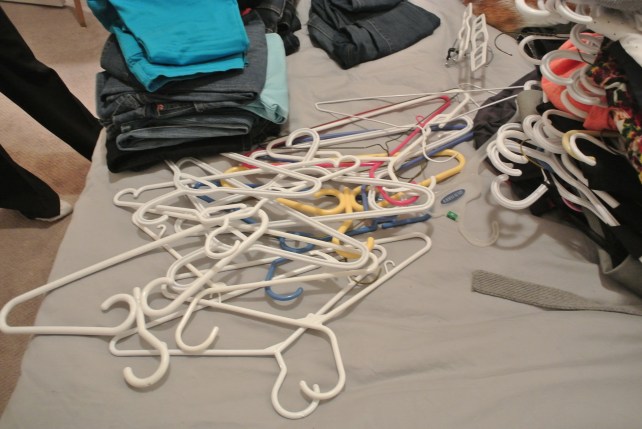 ...and that makes a lot of empty hangers.