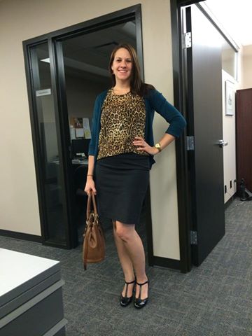 Lavonne had never dreamed of pairing teal with leopard, and never wore those great shoes at all!  Now she has a ton more options, and she hasn't even gone shopping yet!!!