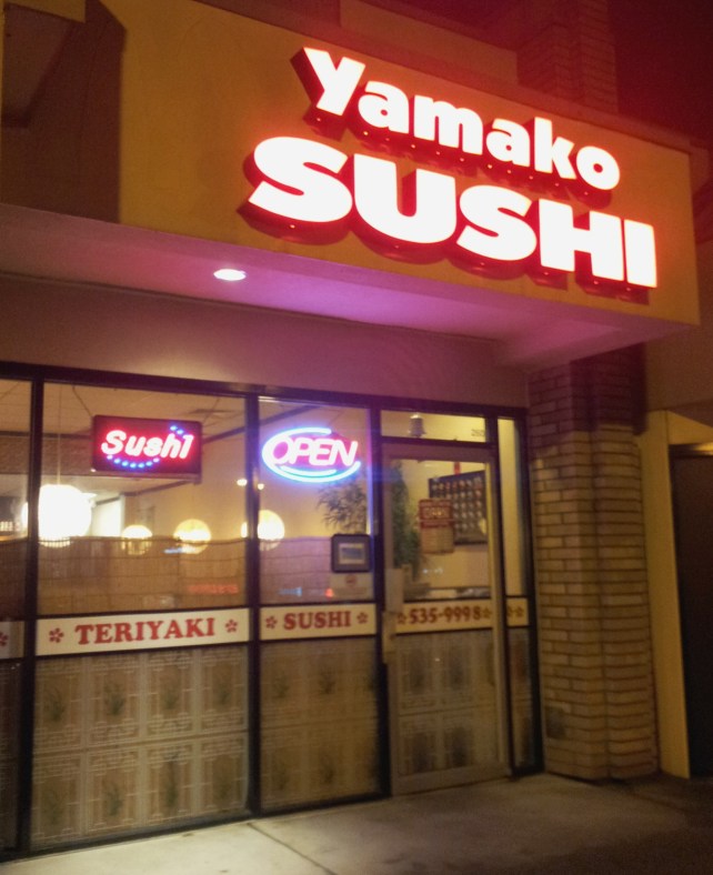 Dinner: Sushi at our fave place in Peninsula Village, South Surrey: DELISH!