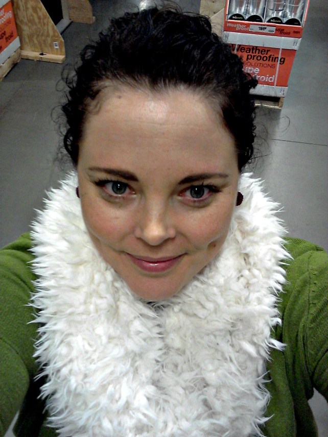 I take pictures of myself instead.  Who's that foxy lady???