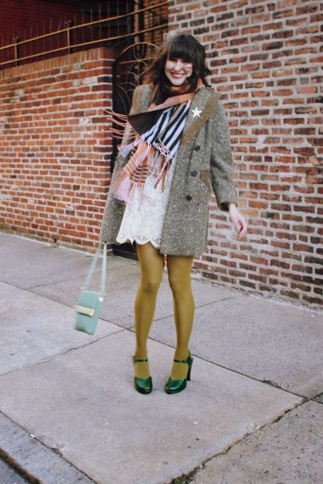 A little olive and emerald over at Fancy Fine Vintage.