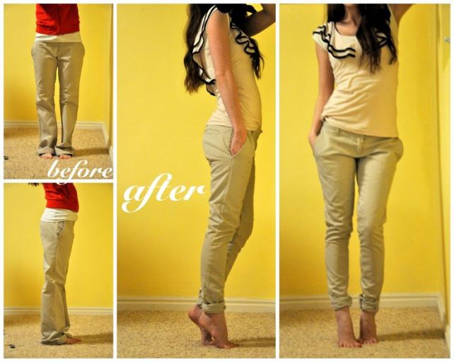 Take in some baggy pants.