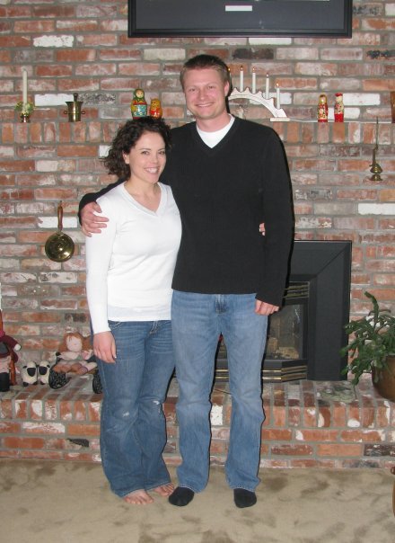 Jeff and I after we just met: can you believe what I'm wearing?!?