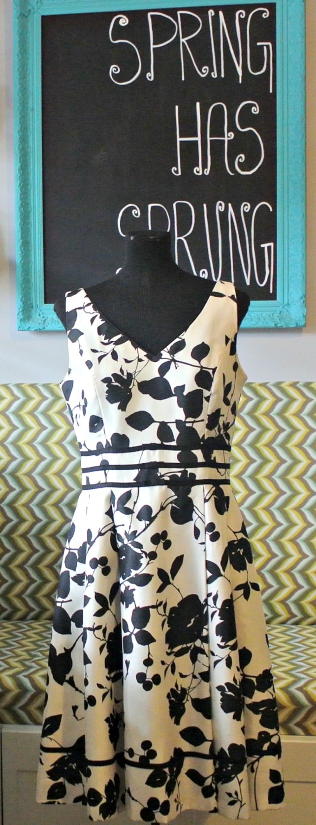 Black floral dress 1